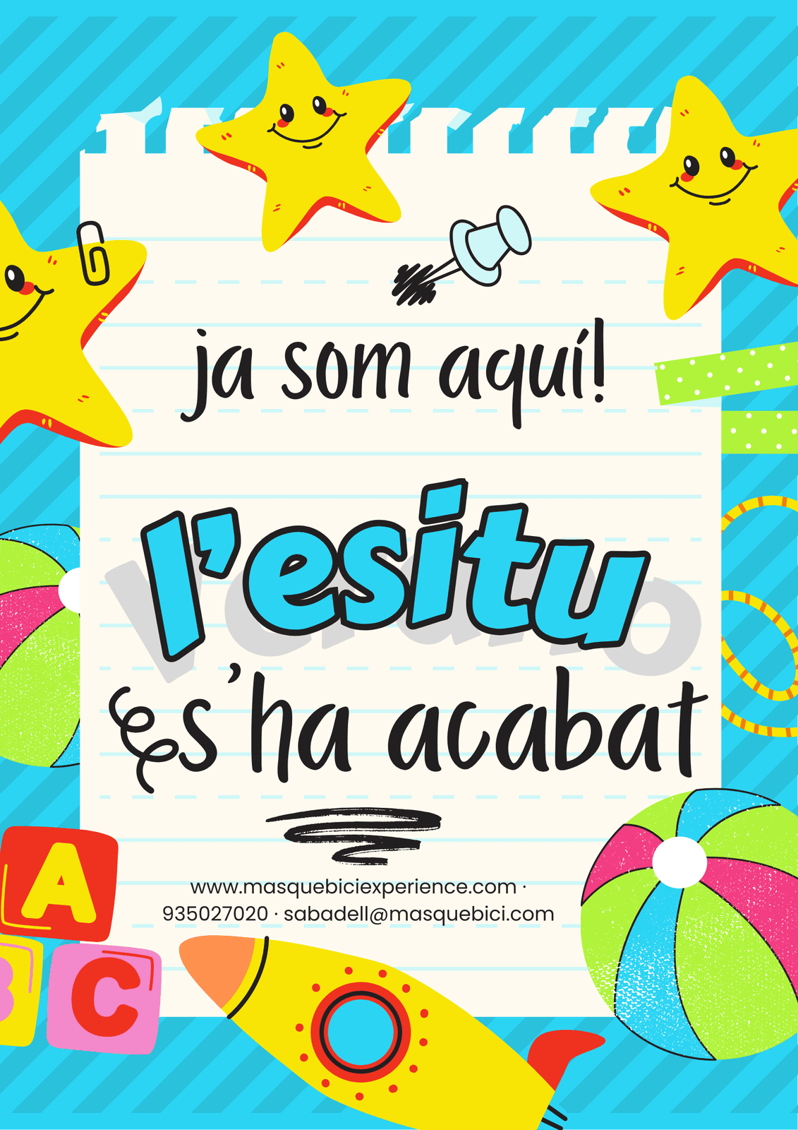 Se acabaron las vacaciones de Agosto!!!